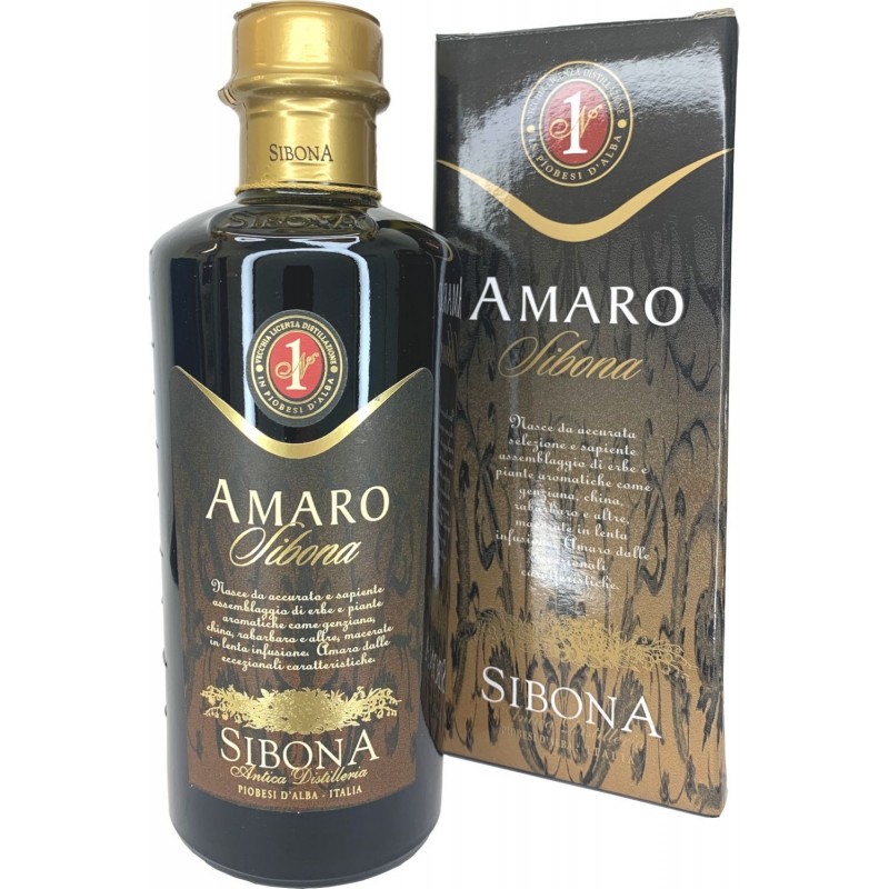 Amaro Sibona 50 cl astuccio regalo in bottiglia di vetro a perdere VAP