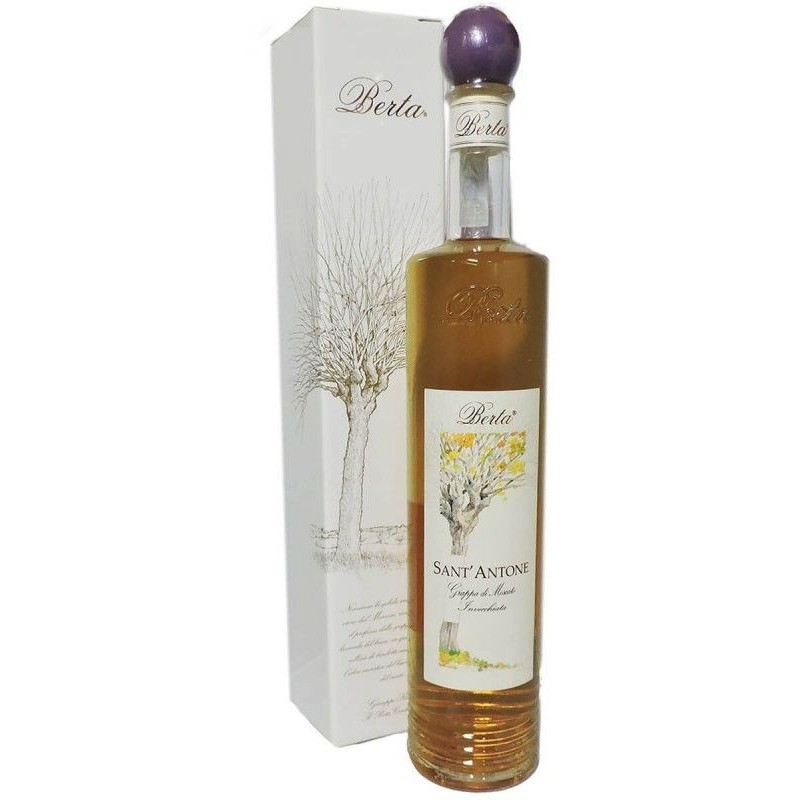 Grappa Invecchiata Berta Moscato Sant'antone 70 cl con astuccio