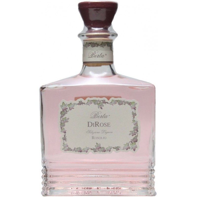 Rosolio di Rose Berta 70 cl selezione 25% astuccio in bottiglia di vetro a perdere VAP