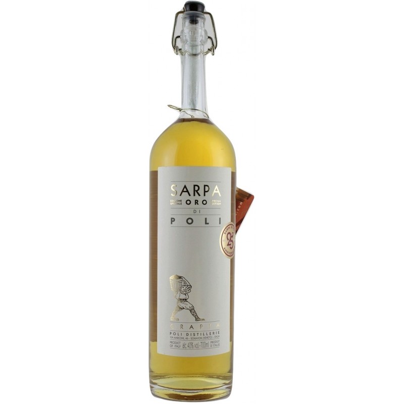 Grappa Poli Barricata Sarpa Oro 70 cl barrique
