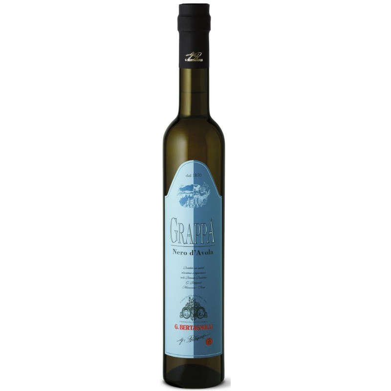 Grappa Bianca Bertagnolli Nero d'Avola 50 cl giovane