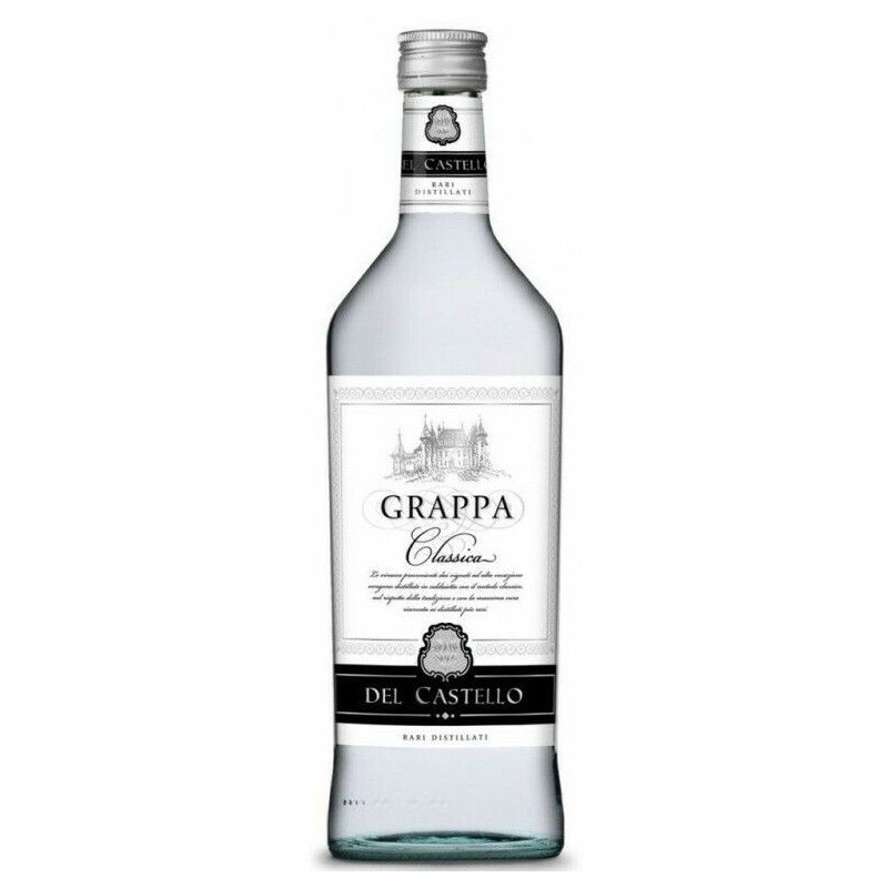Grappa del Castello 2 L bianca classica 38% giovane