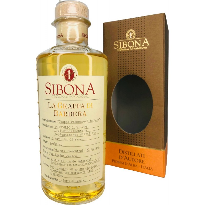 Grappa Sibona Barbera 50 cl astuccio regalo