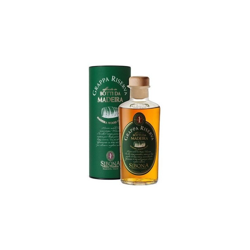 Grappa Sibona Botti Madeira 50 cl astuccio a cilindro