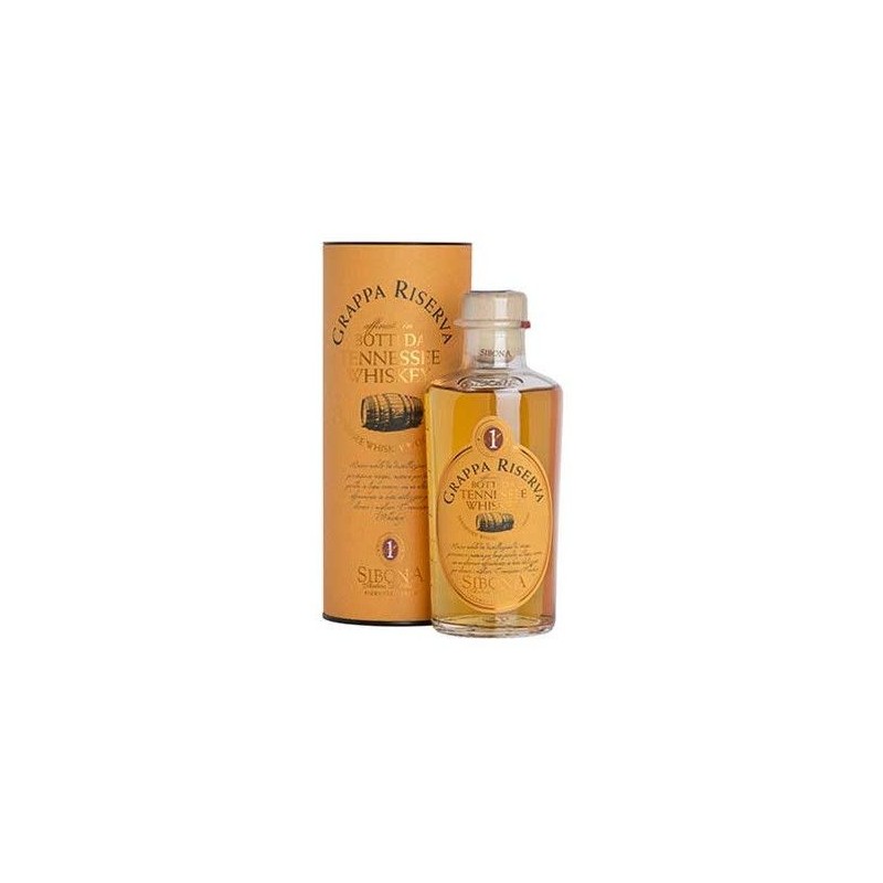 Grappa Sibona Botti Tennessee Whiskey 50 cl astuccio a cilindro
