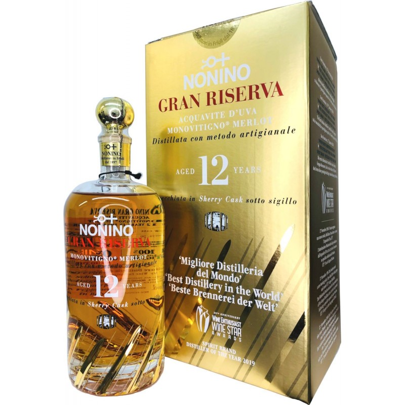 Nonino Acquavite Gran Riserva 50 cl 12 anni astuccio regalo