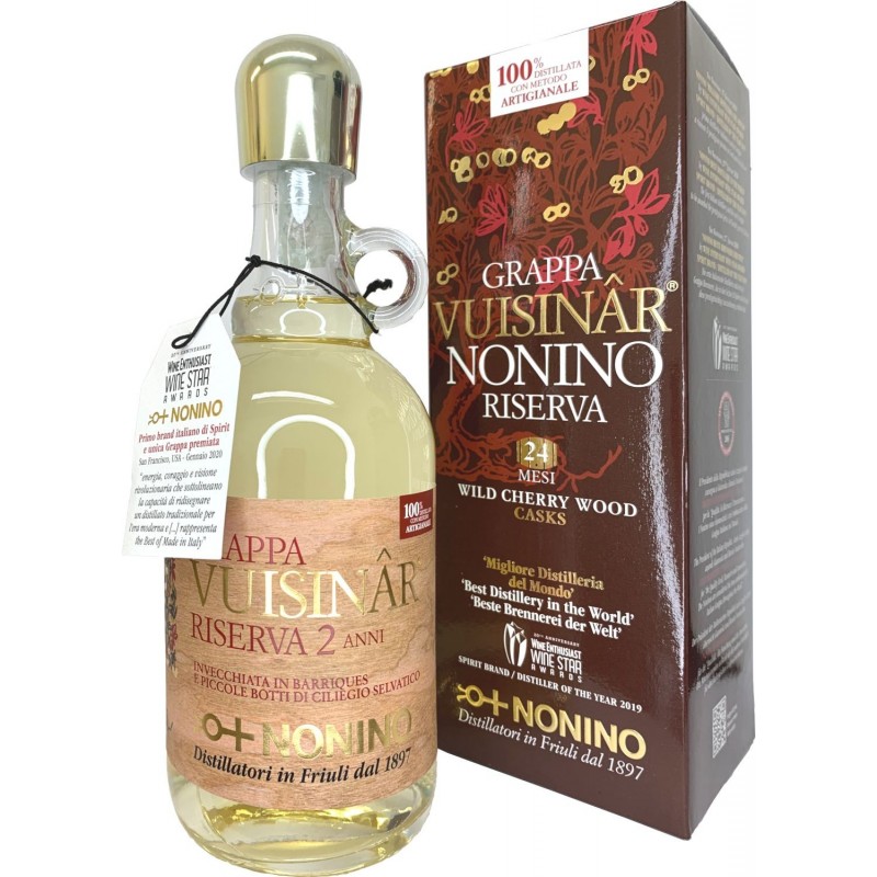 Nonino Grappa Riserva Vuisinar 70 cl 2 anni Barrique astuccio Regalo