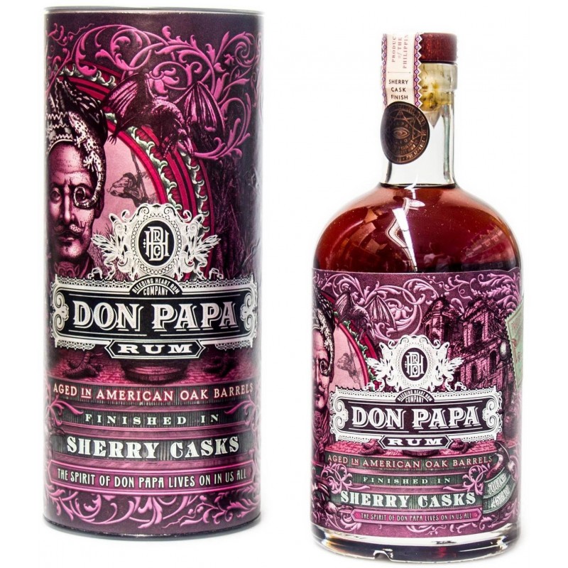 Rum Don Papa Sherry Casks 70 cl 45% cilindro regalo