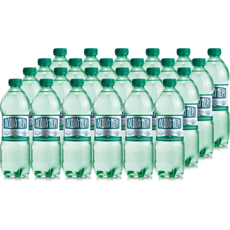 Acqua di Nepi 50 cl x 24 bt effervescente naturale in plastica PET