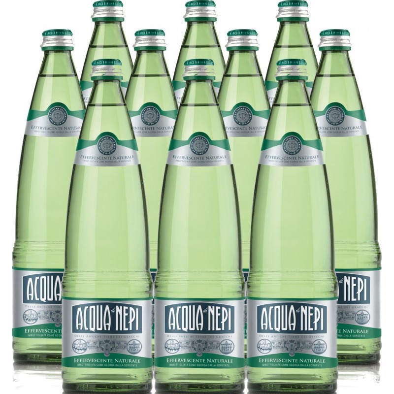 Acqua di Nepi 1,5 L x 10 bt effervescente naturale in vetro a rendere con  tappo a vite VAR