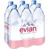 Acqua Evian 1 L x 6 bt naturale in plastica PET