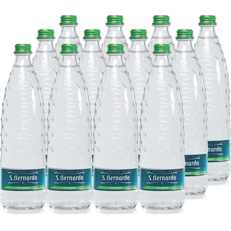 Acqua San Bernardo 1 L x 12 bt naturale in vetro a rendere con tappo a vite VAR