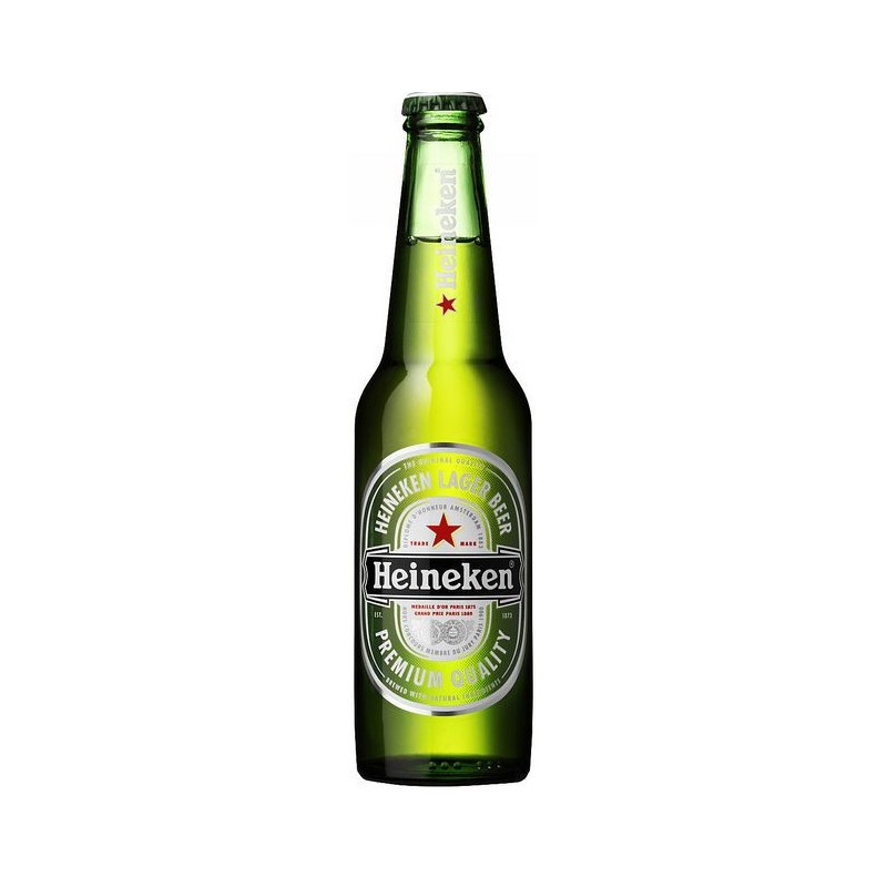Birra Heineken 33 cl in bottiglietta di vetro VAP, tappo a corona