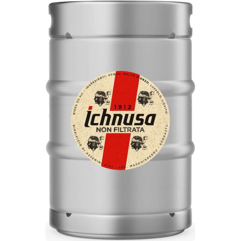 Fusto birra Ichnusa Non Filtrata 20 lt, attacco a baionetta, VAR