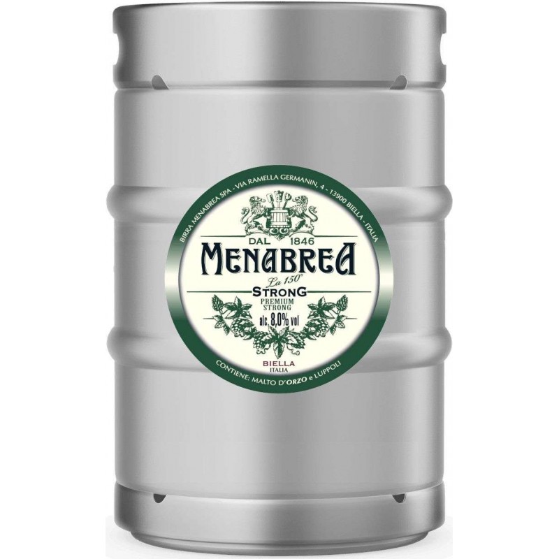 Fusto birra Menabrea 15 L Strong VAR attacco a baionetta