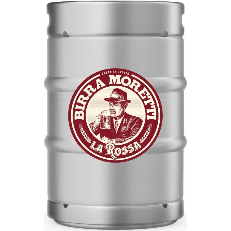 Fusto birra Moretti La Rossa 20 lt, attacco a baionetta, VAR