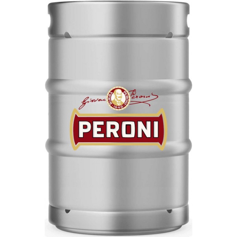 Fusto birra Peroni 30 lt vuoto a rendere VAR, attacco a baionetta