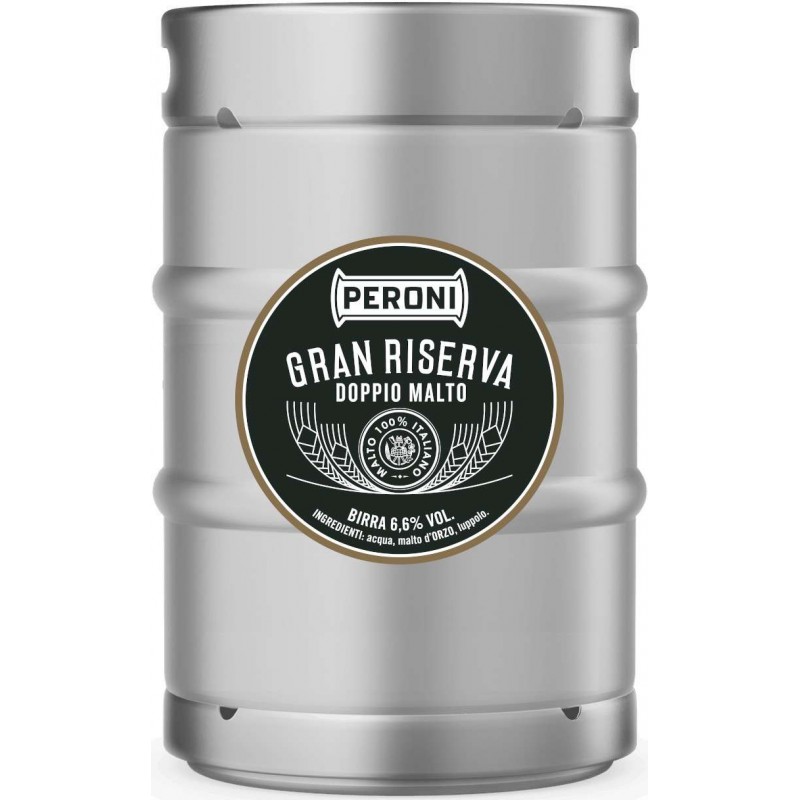 Fusto birra Peroni Gran Riserva Doppio Malto 16 lt, bock, attacco a baionetta, VAR