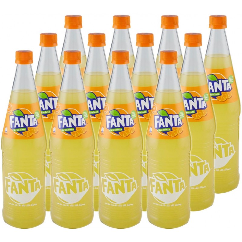 Aranciata Fanta Original 1 L x 12 pz in bottiglia di vetro a rendere VAR