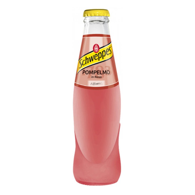 Schweppes Pompelmo in Rosa 18 cl in bottiglietta di vetro a perdere VAP