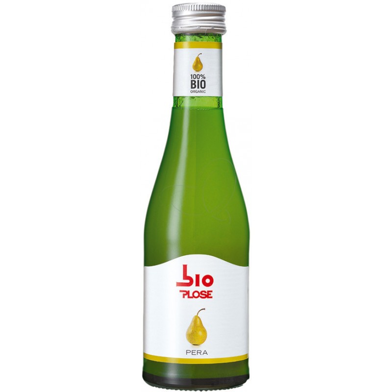 Succo di frutta biologico Plose Pera 200 ml in bottiglietta di vetro a perdere VAP