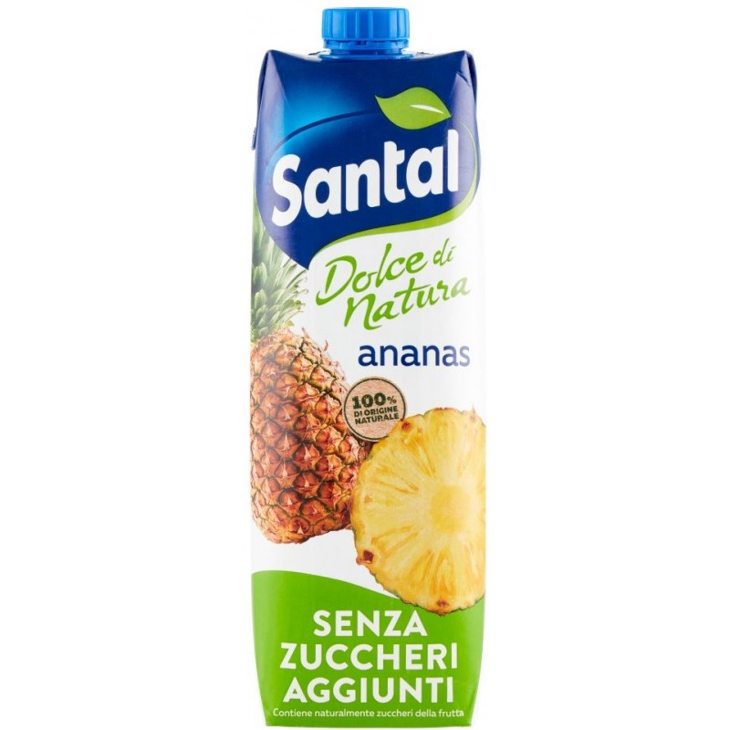 Succo di frutta Santàl Dolce di Natura Ananas SENZA ZUCCHERI AGGIUNTI Brik  1 L Tetra Pak