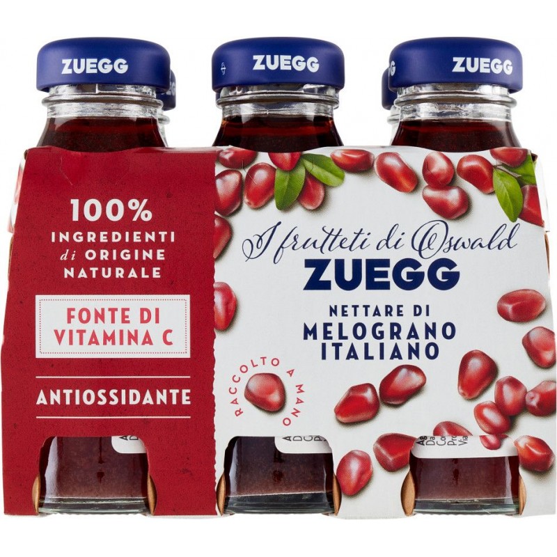 Succo di frutta Zuegg Melograno ml.125x6 vetro vap tappo a vite