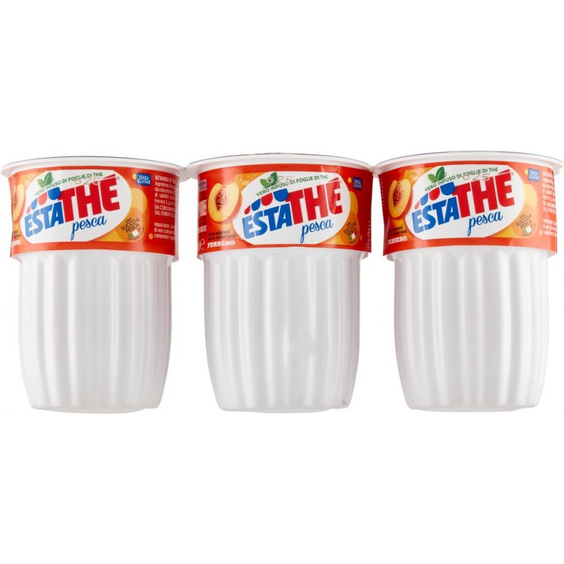 Thè alla pesca Estathé Ferrero *bicchierino con cannuccia* 20 cl x 3 pz tè