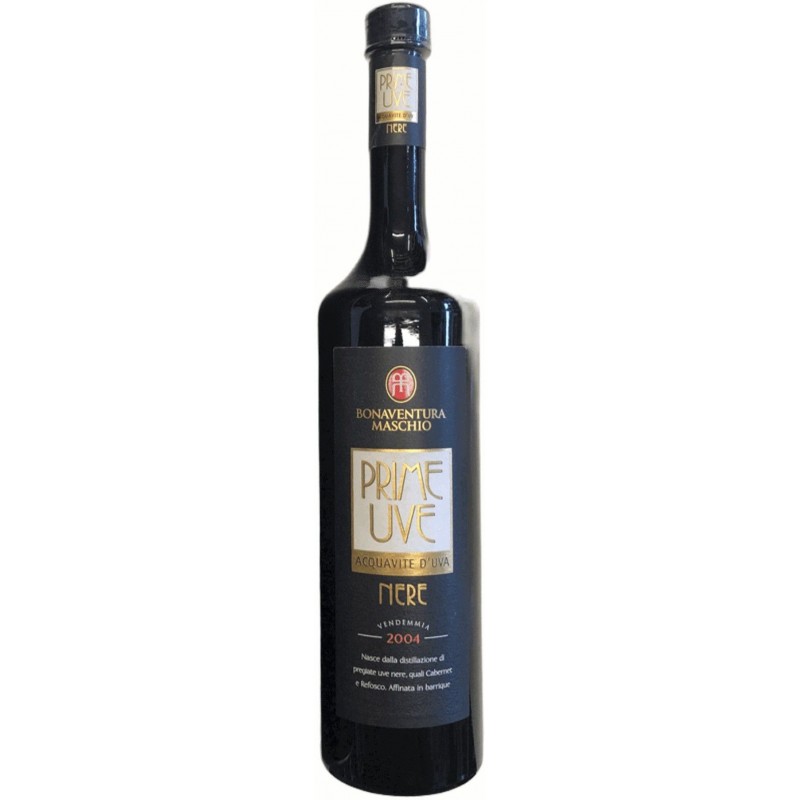 Acquavite Prime Uve Nere 70 cl "nuda" Bonaventura Maschio