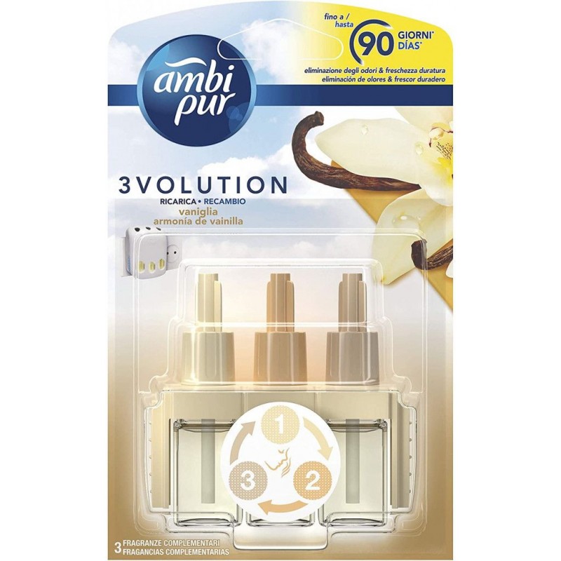 Ambi Pur ricarica 3volution 21 ml 3 pz vaniglia