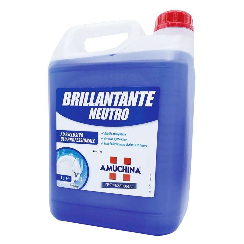 Brillantante lavastoviglie Amuchina 5 L professionale tanica Horeca