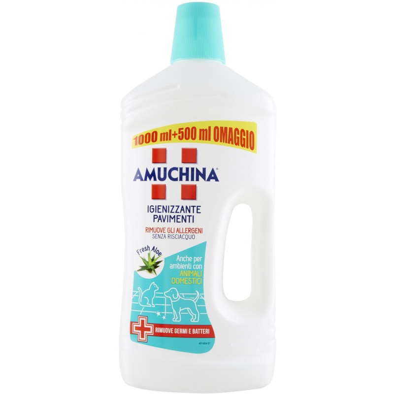 Detersivo pavimenti Amuchina 1,5 L igienizzante fresh aloe