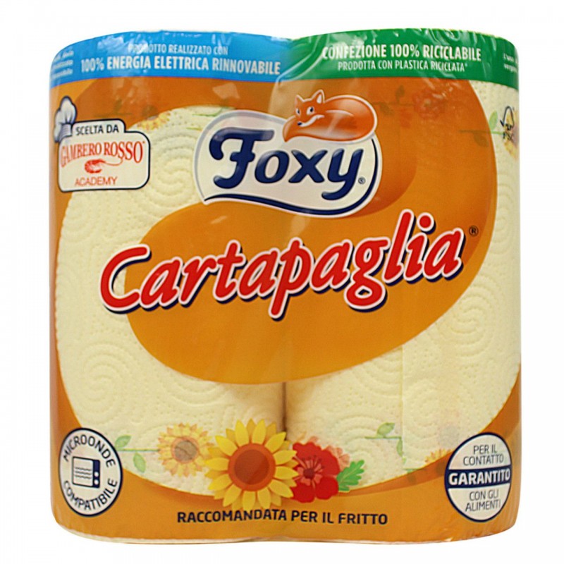 Asciugoni Foxy cartapaglia 2 rotoli