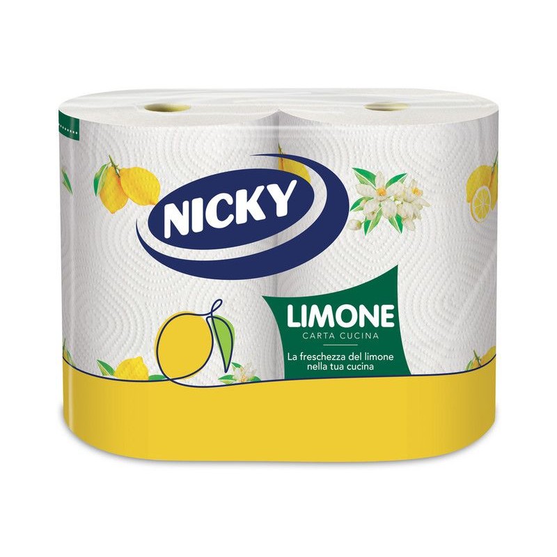 Asciugoni Nicky limone 2 maxi rotoli