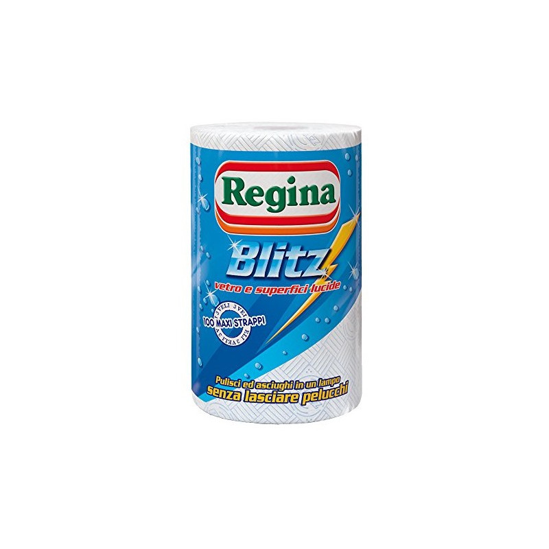 Asciugoni Regina Blitz 3 veli 100 strappi 'Non lascia pelucchi'