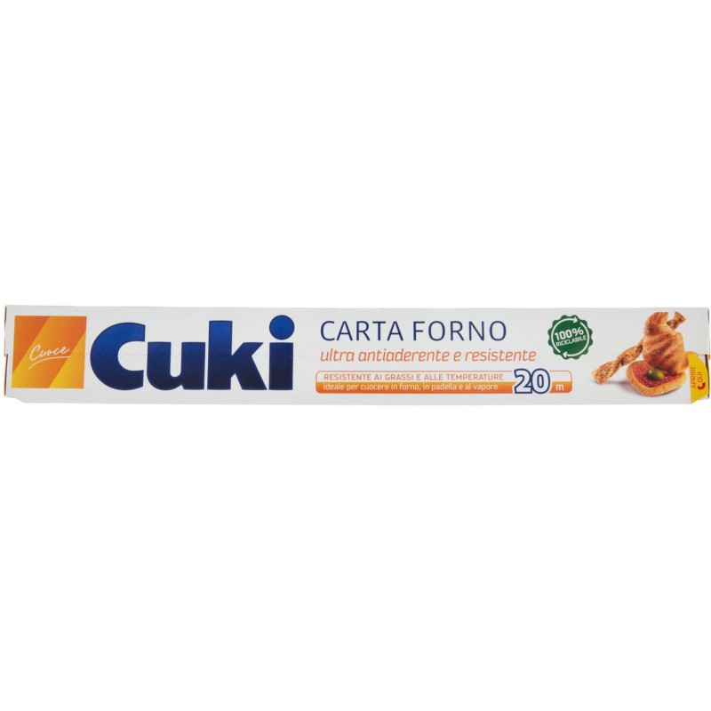 Carta forno Cuki 20 metri ultra antiaderente e resistente