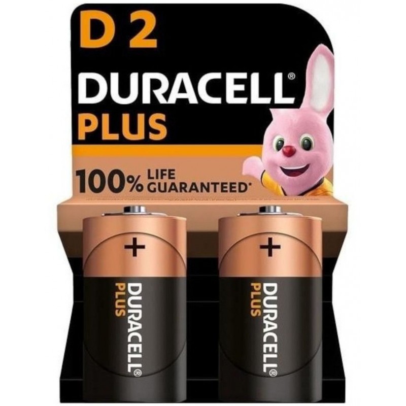 Batterie torcione D Duracell Plus 2 pz