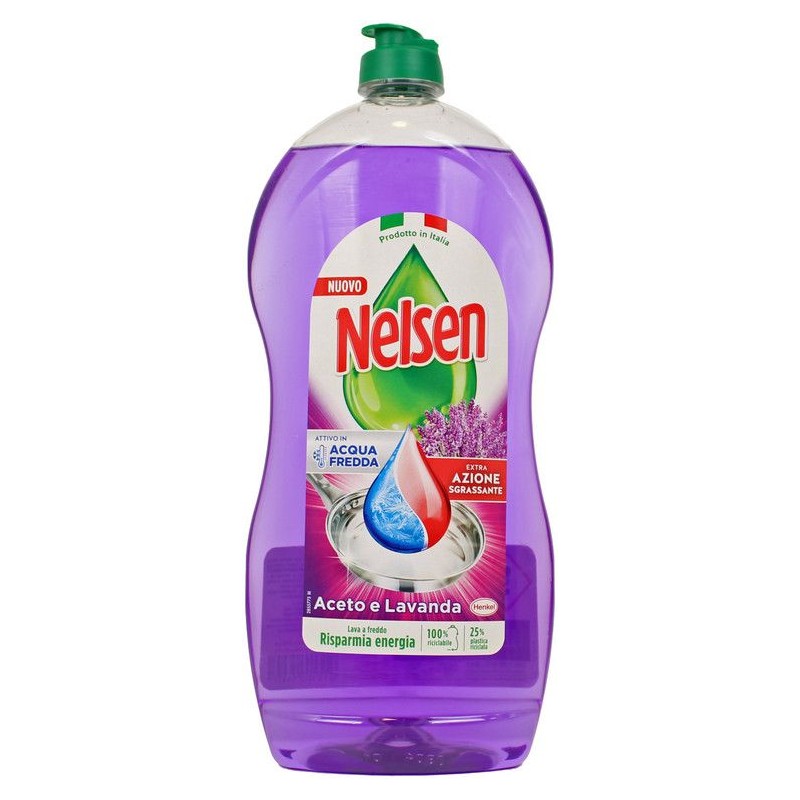 Detersivo piatti Nelsen Aceto e Lavanda 850-900 ml