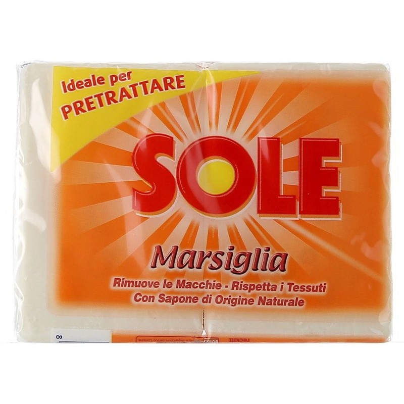 Sapone in pezzi Sole 250 g x 2 Marsiglia