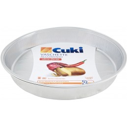 Vaschette Alluminio Cuki con coperchio 2 porzioni 4 pz R62