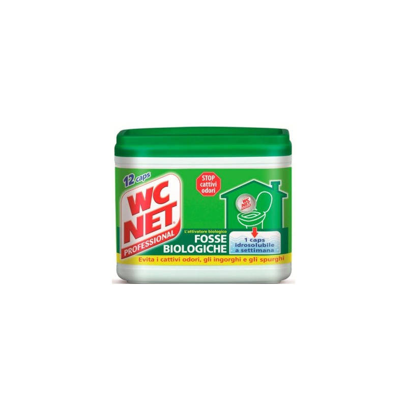 WC Net fosse biologiche 12 capsule per prevenire odori e ingorghi