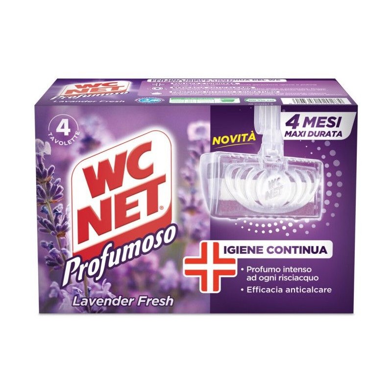 Wc net tavoletta lavanda 4 pz igiene continua