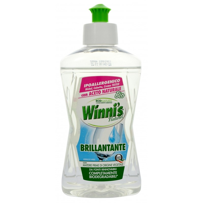 Brillantante lavastoviglie Winni's Naturel 250 ml con aceto