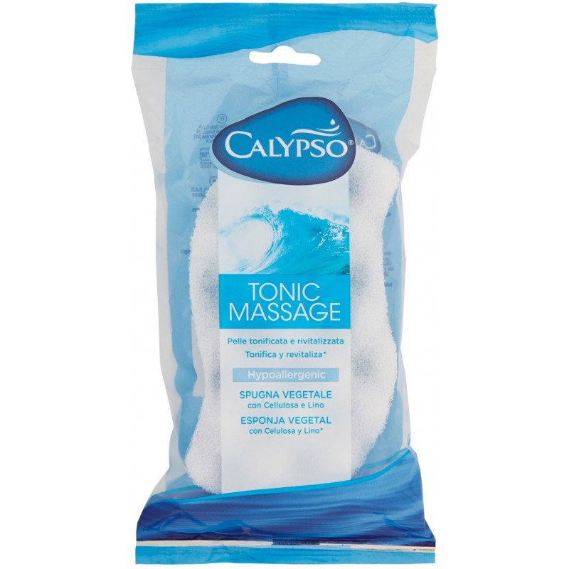 Spugna corpo Calypso Tonic massage, spugna vegetale, ipoallergenica