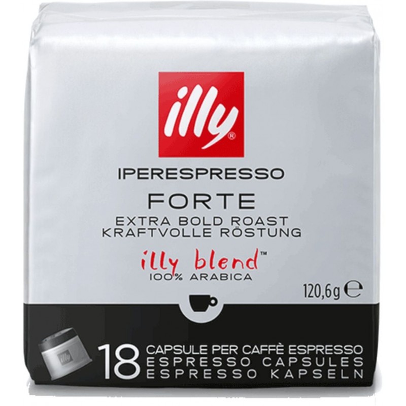 Caffè in capsule per illy Iperespresso Scura Nero 18 pz. Forte