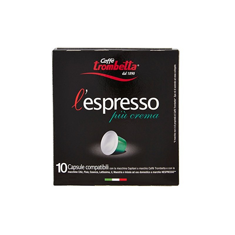Caffè in capsule per Nespresso Trombetta Crema 10 pz.