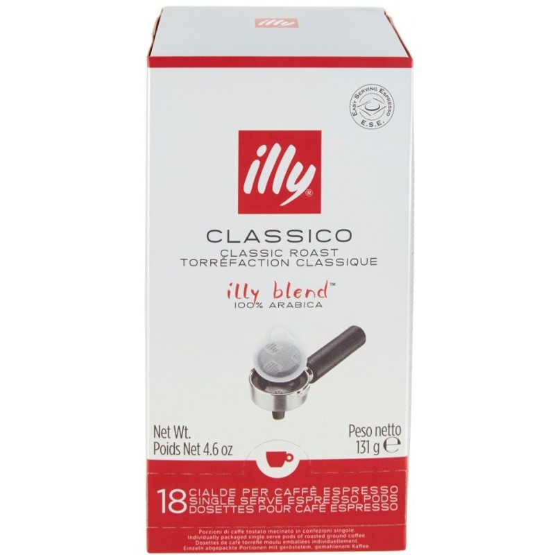 Caffè in cialde illy rosso classico 100% Arabica 18 pz Ese