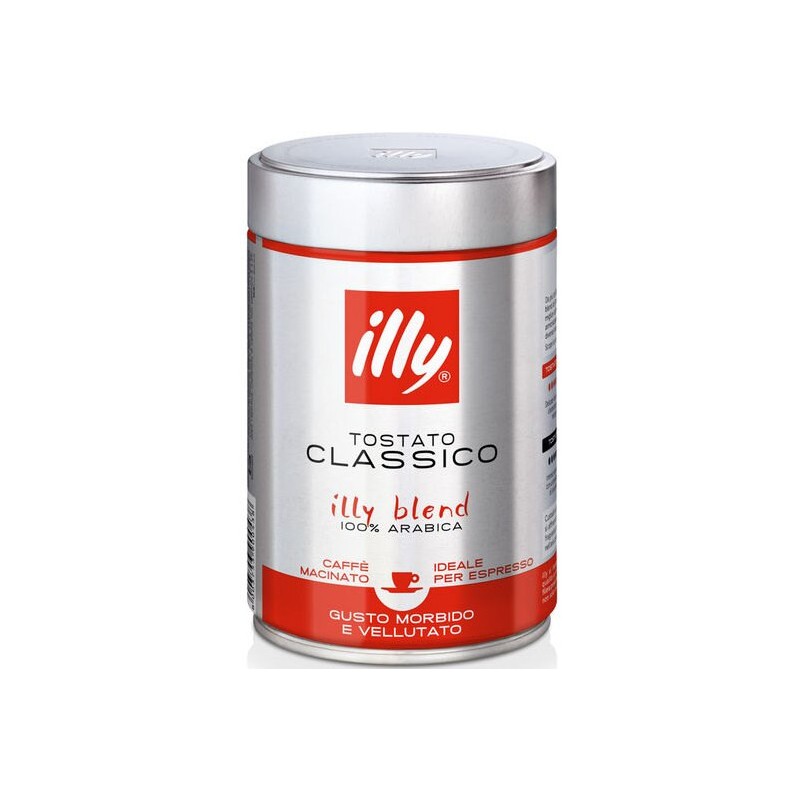 Caffè in polvere per macchina espresso illy 250 g rosso 100% arabica