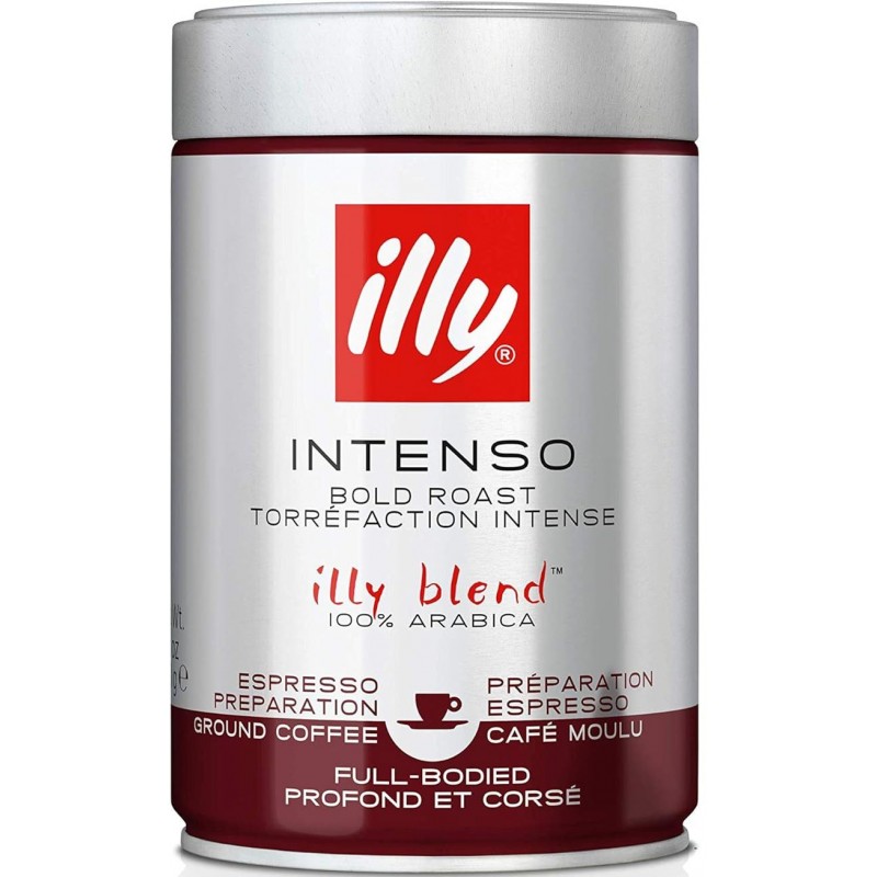 Caffè in polvere per macchina espresso illy 250 g marrone tostato intenso 100% arabica