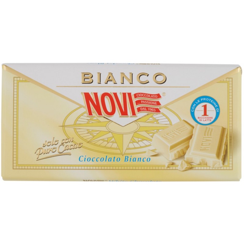 Cioccolata Novi 100 g bianca